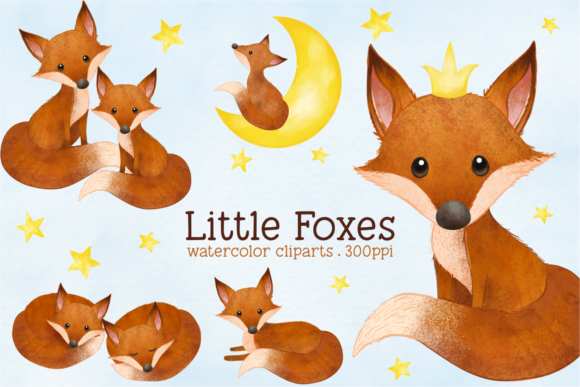 Enchanting Watercolor Foxes for Your Creative Projects